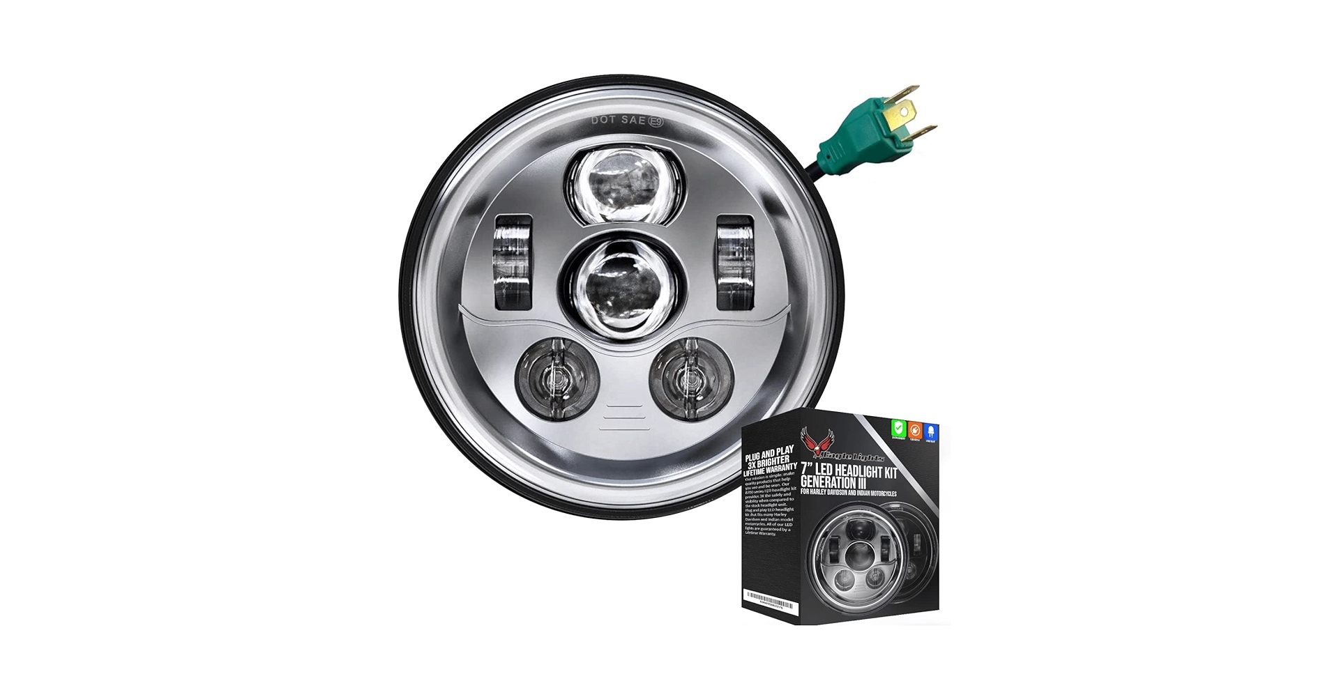 HL 7102Ｌ+FS－ＳＶ　AGS18 Amazon.com: Eagle Lights 7 inch Round LED Generation III